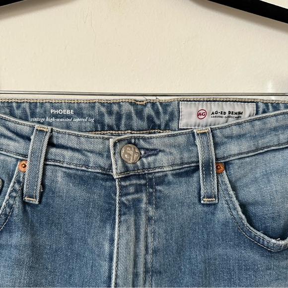 AG Adriano Goldschmied Phoebe Vintage High Waisted Tapered Leg Jeans Size 30R - Picture 5 of 9